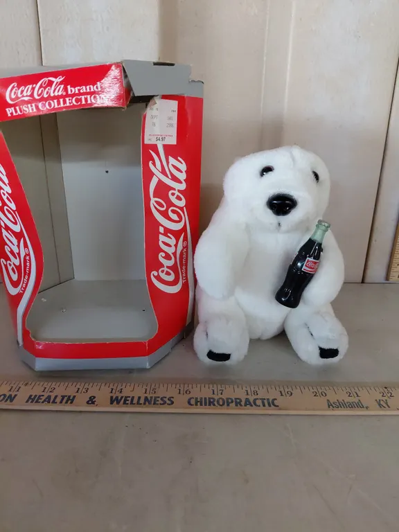 1995 Coca Cola Plush Collection Polar Bear In Box