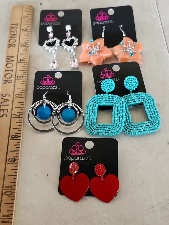 5 Pairs Paparazzi Earrings