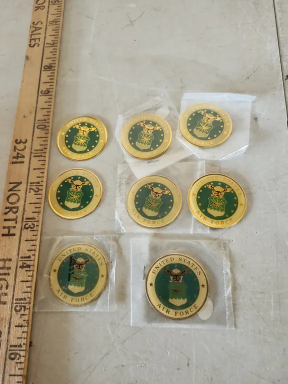 8 United States Air Force Belt Buckle Inserts