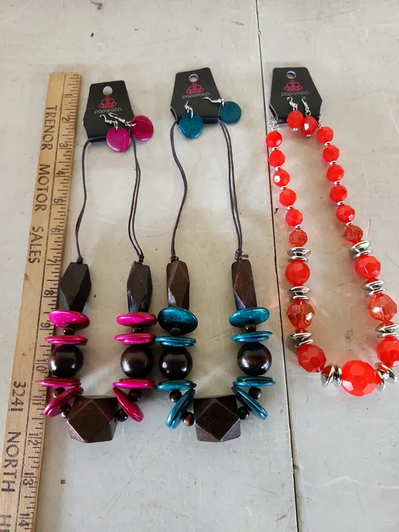 3 Paparazzi Necklace Earring Sets