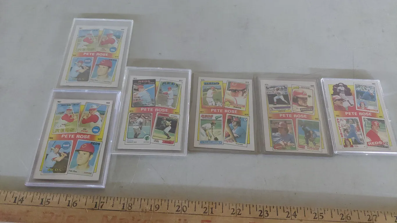 1986 Topps Baseball Cards Pete Rose