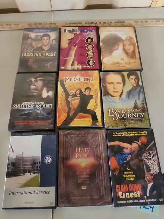 9 Assorted Movies On DVD, See Photos For Titles