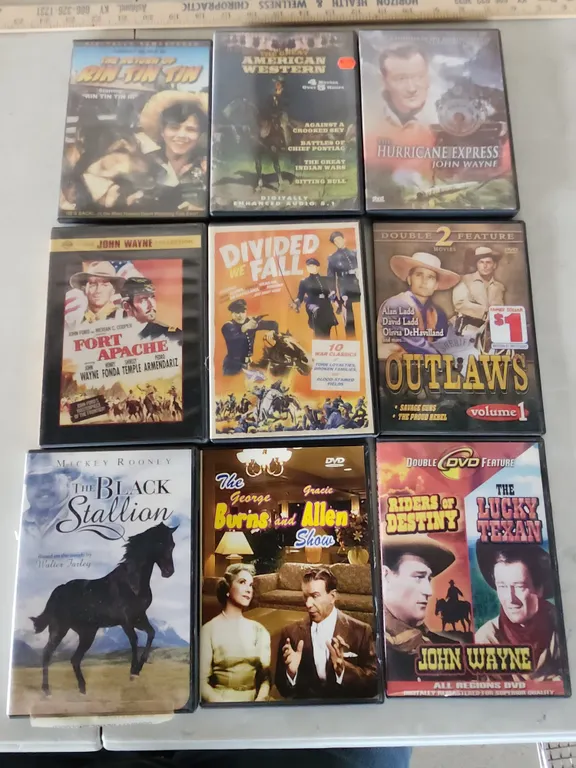 9 Assorted Movies On DVD, See Photos For Titles