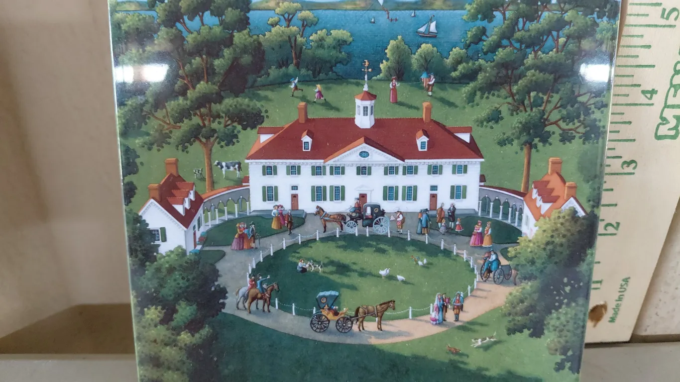 Mt. Vernon George Washington House Wall Hanging Trivet