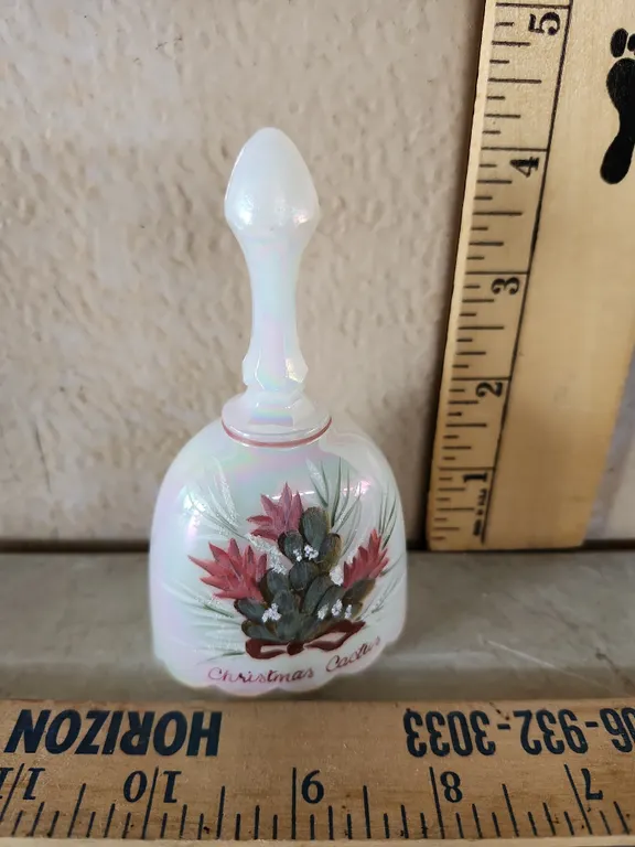 Vintage Fenton Hand Painted/Signed Glass Bell