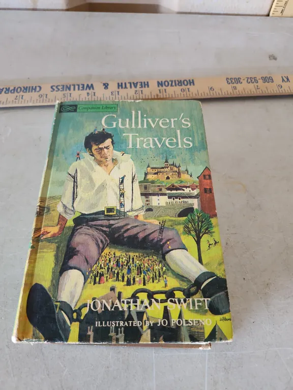 1963 Companion Library 2 In 1 Book-Gulliver's Travels By Jonathan Swift & Treasure Island By Robert