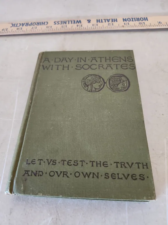 1884 A Day In Athens W/Socrates Hardback Book
