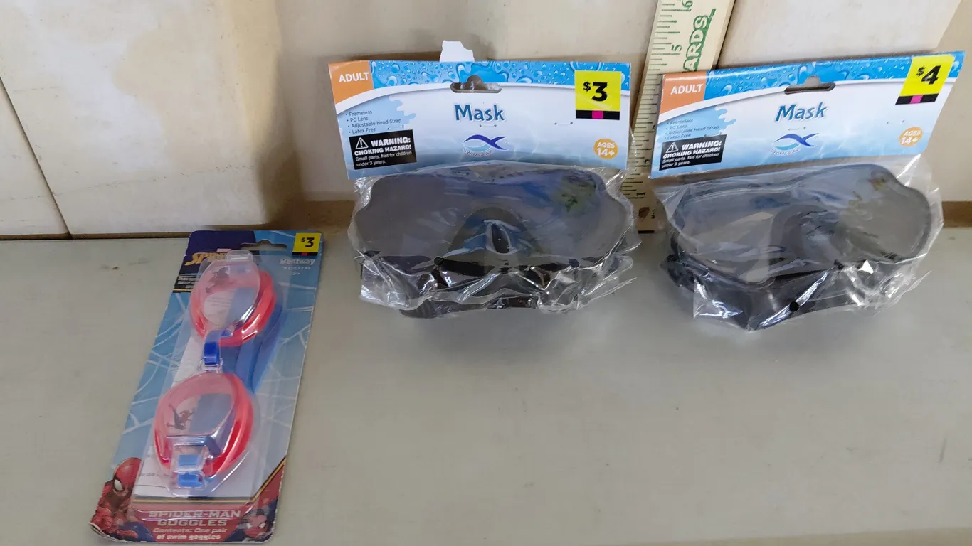 3 New Pairs Of Goggles
