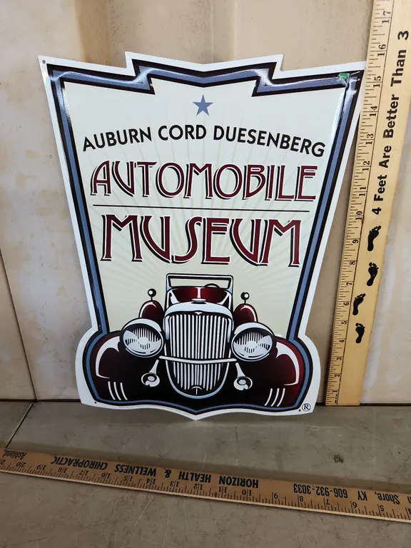2012 Automotive Museum Made In U.S.A. Metal Sign 12.5"X16"