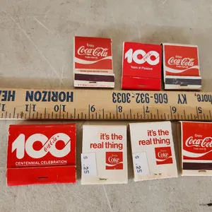 Vintage Coca Cola Matchbooks, Some Used