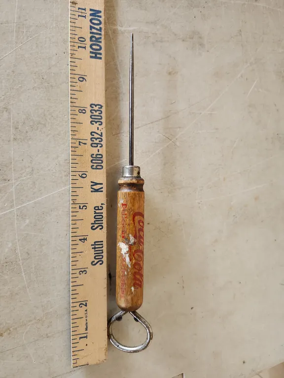 Vintage Coca Cola Ice Pick/Bottle Opener 10.25" Long