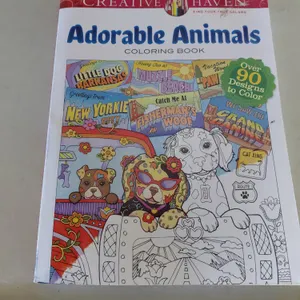 Creative Haven Adorable Animals Coloring Book, Appears New Unused