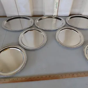 7 Assorted Metal Trays