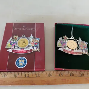 2022 $1 Coin United States Mint Vermont American Innovations Ornament W/Box