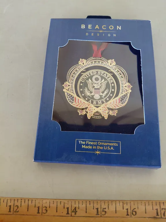Beacon Design United States Army The Finest Ornament Made In U.S.A. W/Box