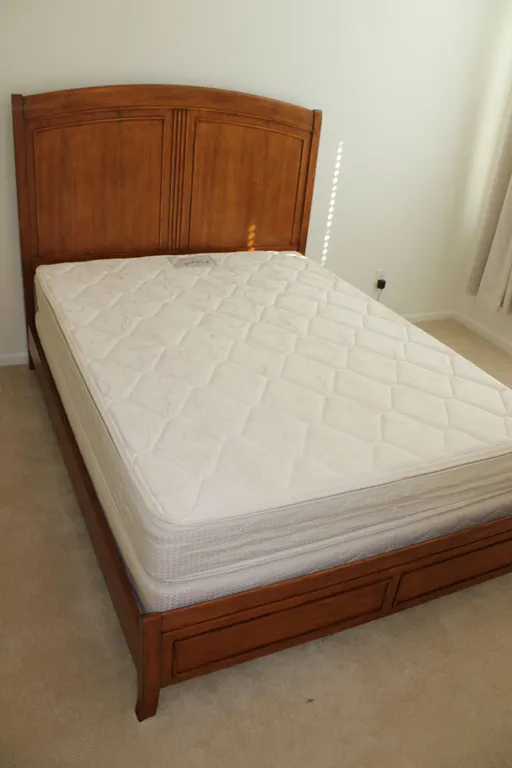 Queen Bed & Mattress Set