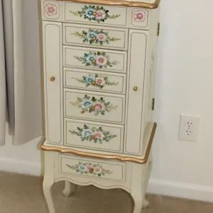 French Provincial Jewelry Armoire
