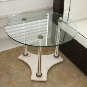Glass & Marble Accent Table