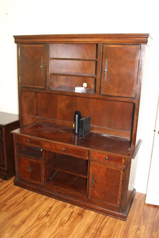 Mahogany Desk & Hutch