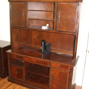 Mahogany Desk & Hutch