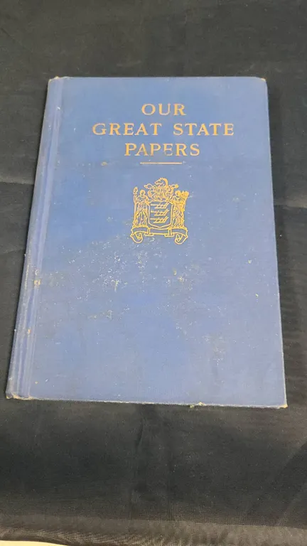 1930 Our Great State Papers Hardcover Book John C. Winston Company Includes Declaration of Independe