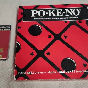 PO-KE-NO Complete Board Game Set with 12 Boards, 200 Chips by U.S. Playing Card Co. and Congress Tal