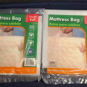 Twin/Full Size Mattress Bags, Heavy Duty Plastic With Pillow-Top Compatibility, 54" x 14" x 91"