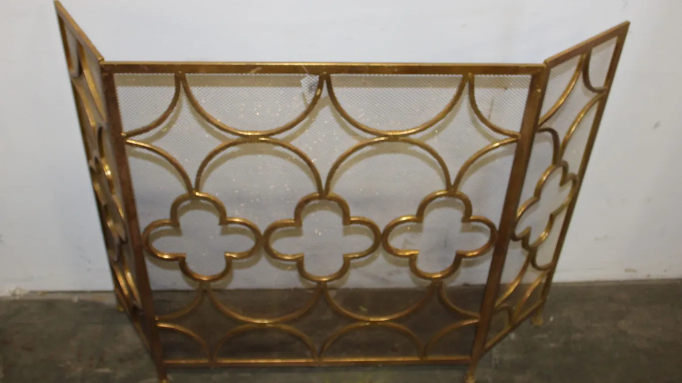 Gold Fireplace Screen