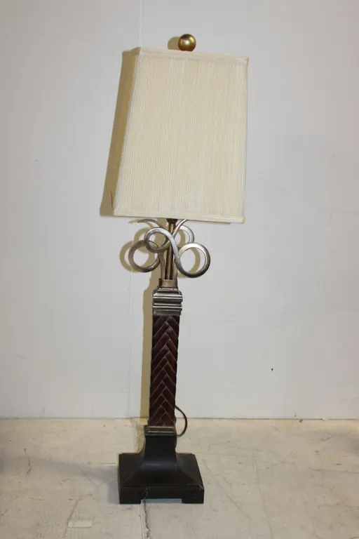 Bronze & Silver Table Lamp