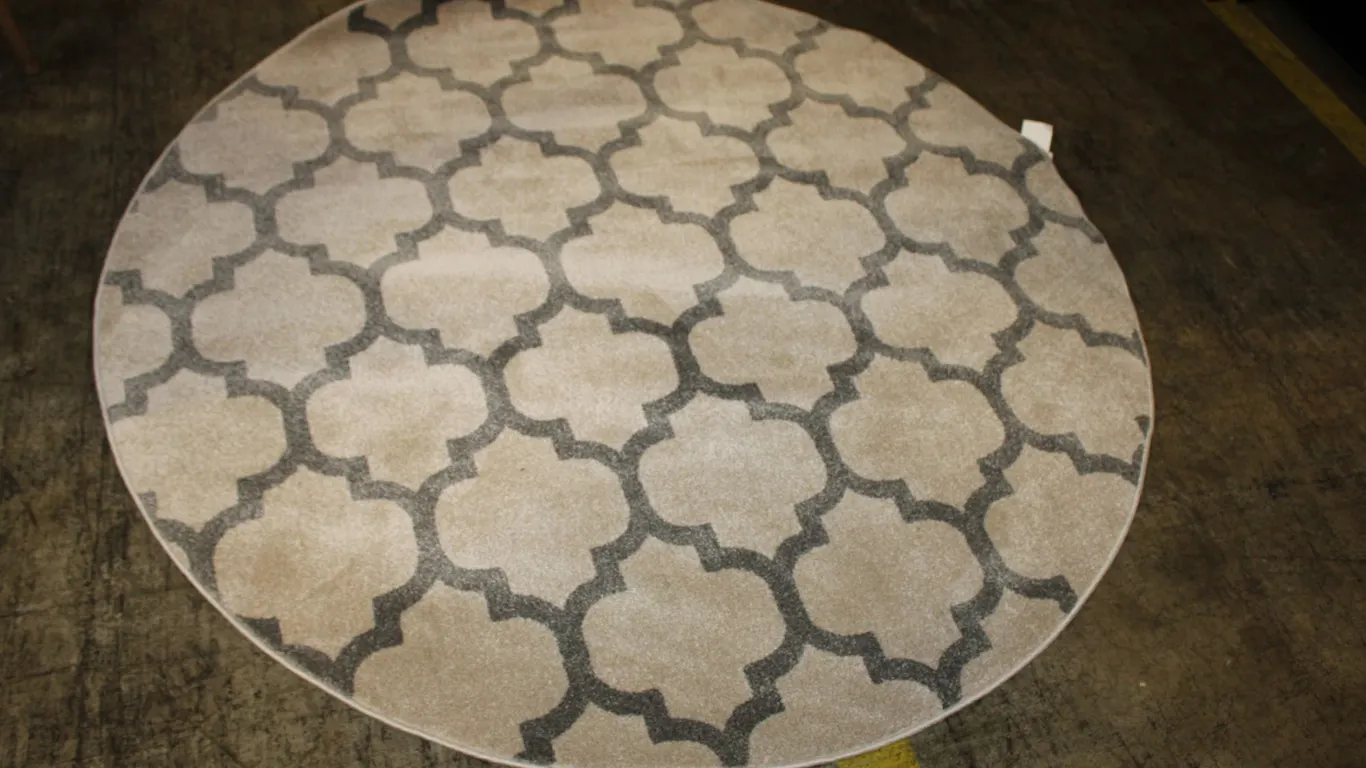 Unique Loom Trellis Collection Round Rug