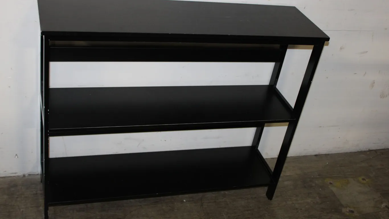 Black Console Shelf