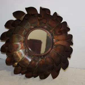 Copper Flower Wall Mirror