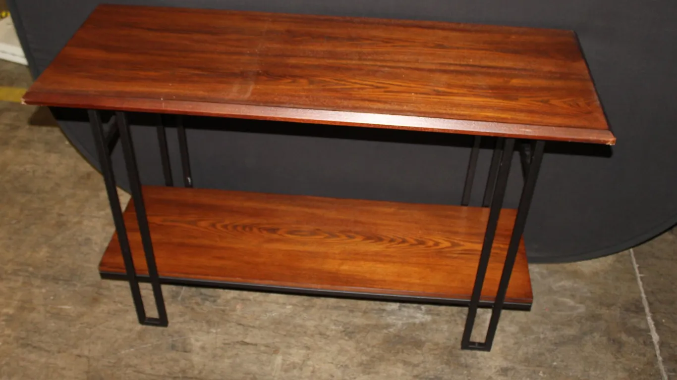 Wood & Metal Console Table