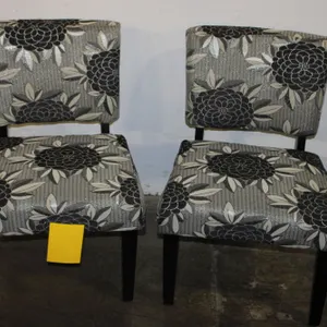 Gray Floral Accents Chairs