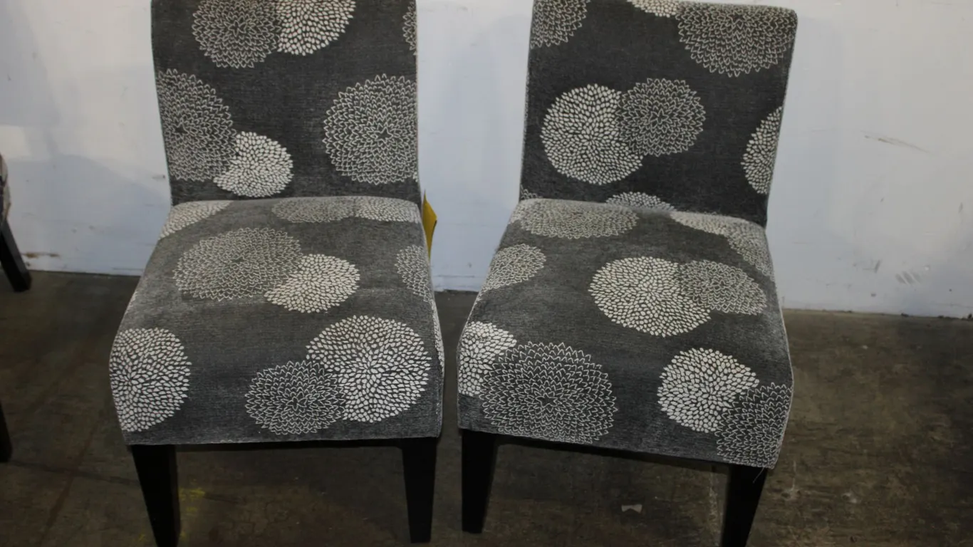 Gray Circle Accent Chairs