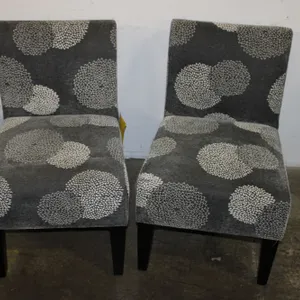 Gray Circle Accent Chairs