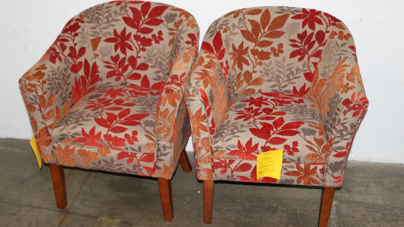 Floral Accent Armchairs