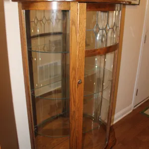 Oak Curio Cabinet