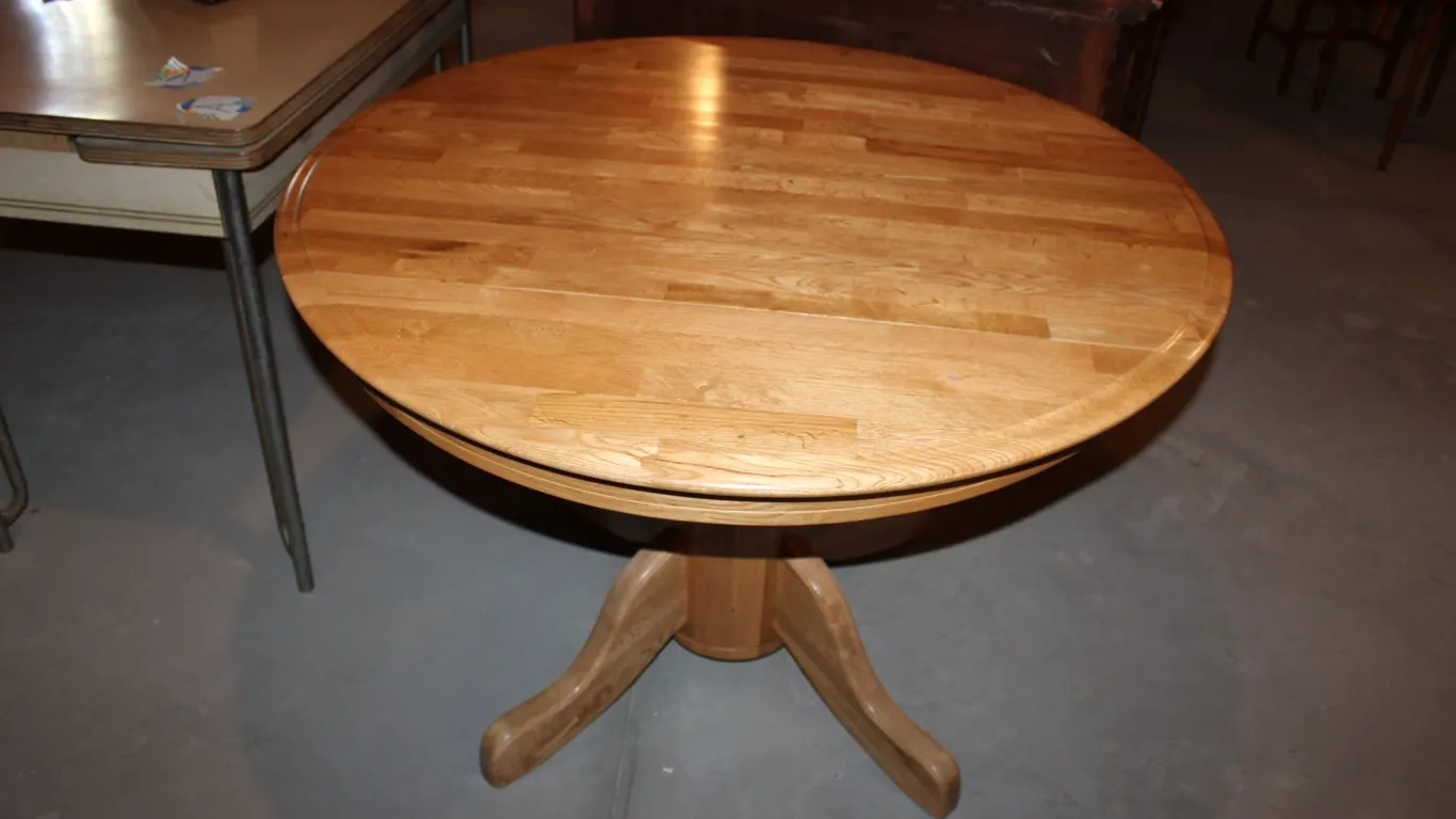 Oak Pedestal Dining Table