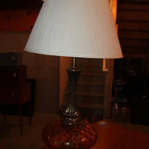 Amber Glass Lamp