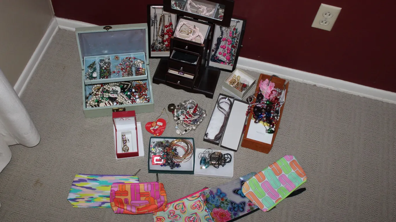 Costume Jewelry, Cosmetics Bags & Jewelry Boxes