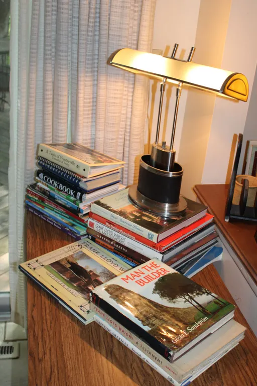 Desk Lamp & Books