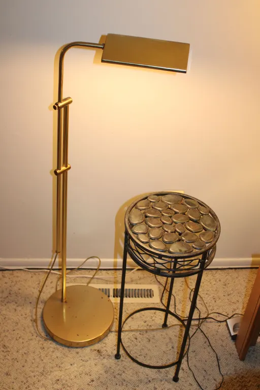 Floor Lamp & Plant Stand