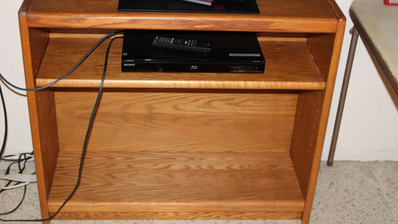 Oak Media Stand