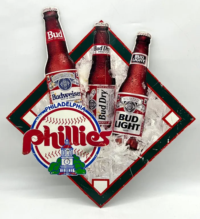 Philadelphia Phillies Budweiser Beer Sign