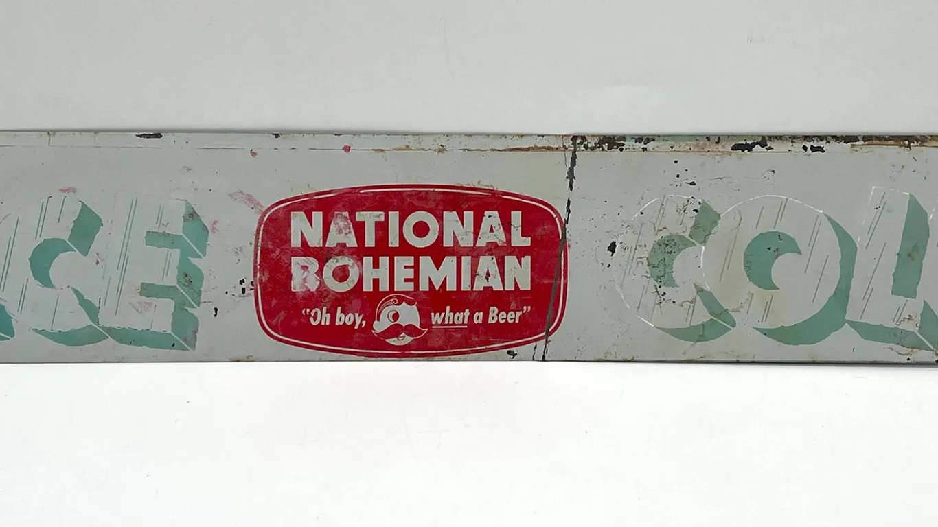 National Bohemian Beer Metal Sign