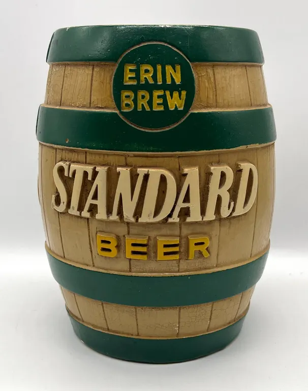 Erin Brew Standard Beer Coin Bank Barrel