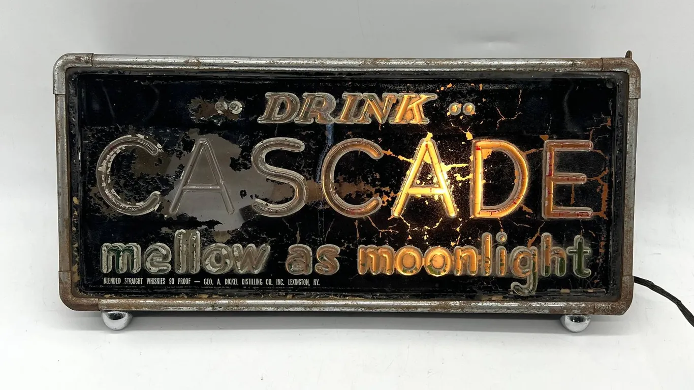 Cascade Whiskey Illuminated Advertising Sign