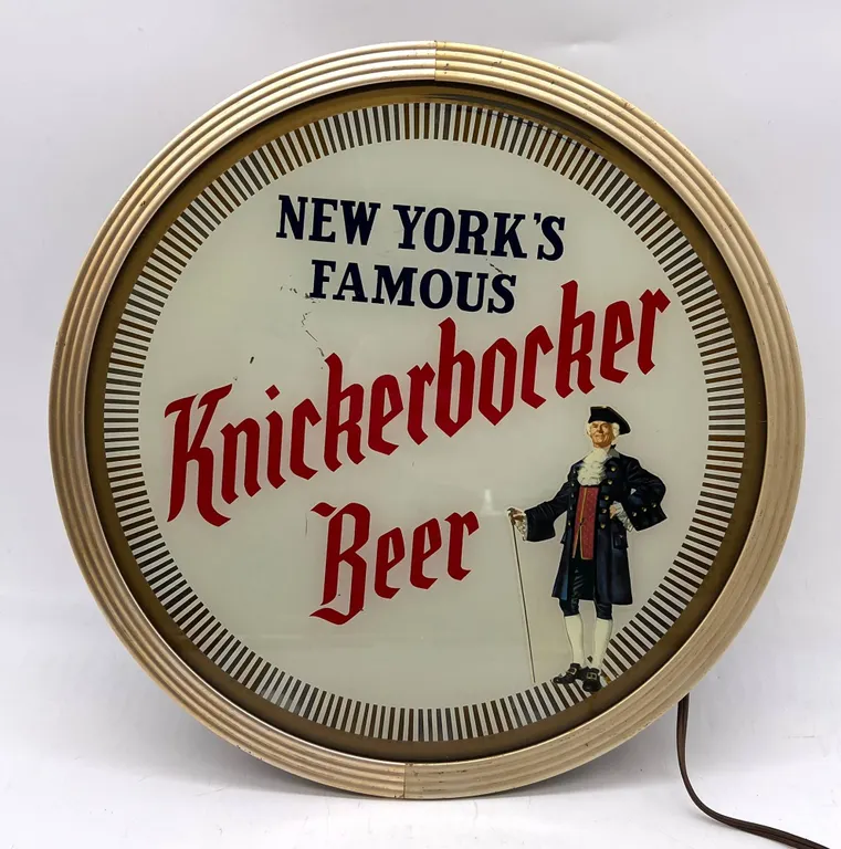 Knickerbocker Beer Advertising Light