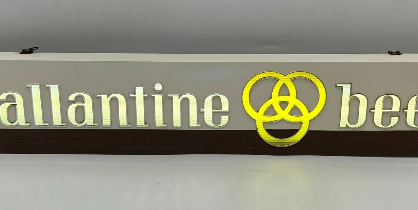Ballantine Beer Illuminated Advertising Sign